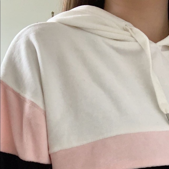 Pink Striped Hoodie - Picture 2 of 4